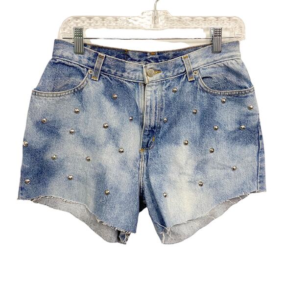 Vintage Faded Glory Womens Distressed Studded Cut Off Shorts - Picture 1 of 4